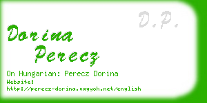 dorina perecz business card